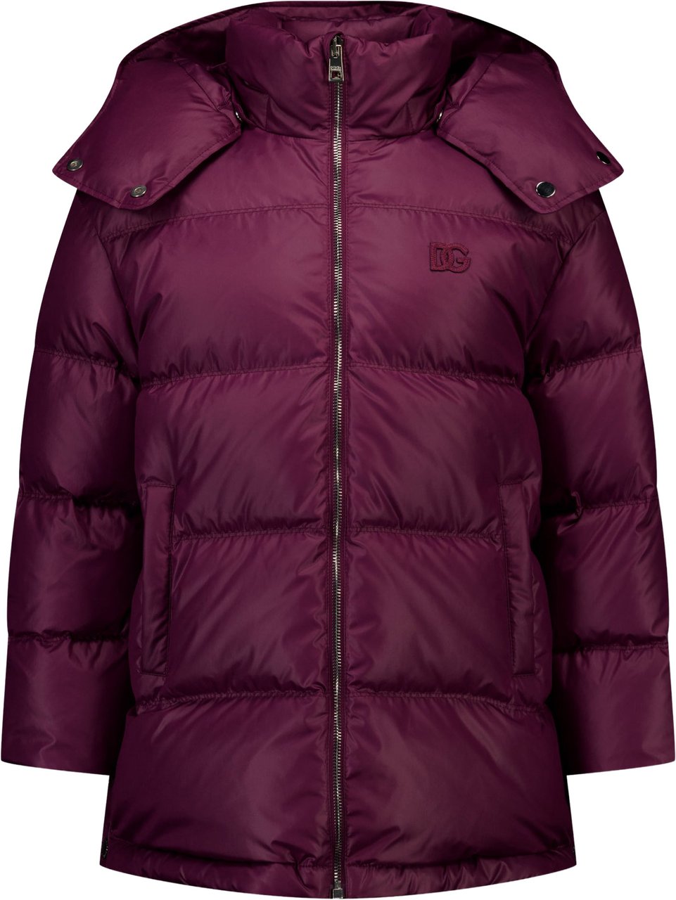 Dolce & Gabbana Kinder Meisjes Winterjas In Bordeaux Rood