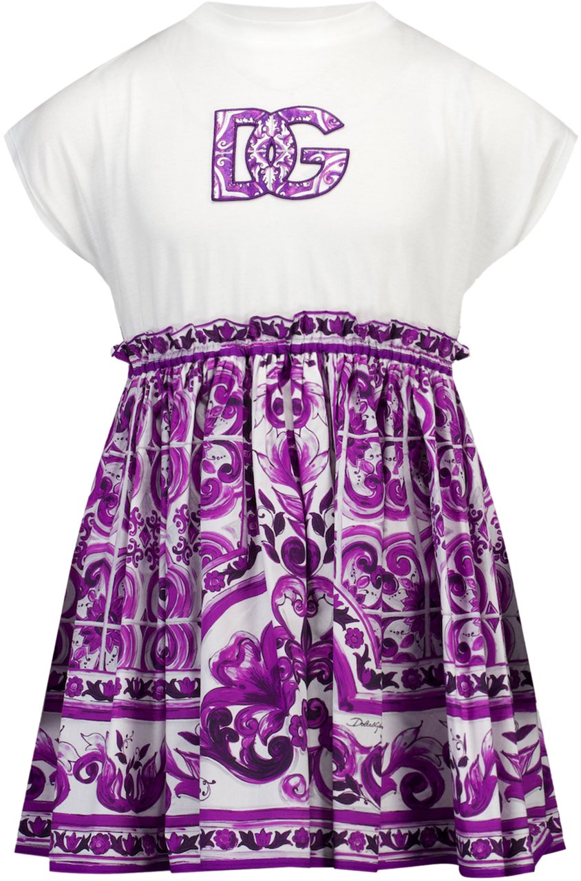 Dolce & Gabbana Dolce & Gabbana Kinder Meisjes Jurk In Wit Wit