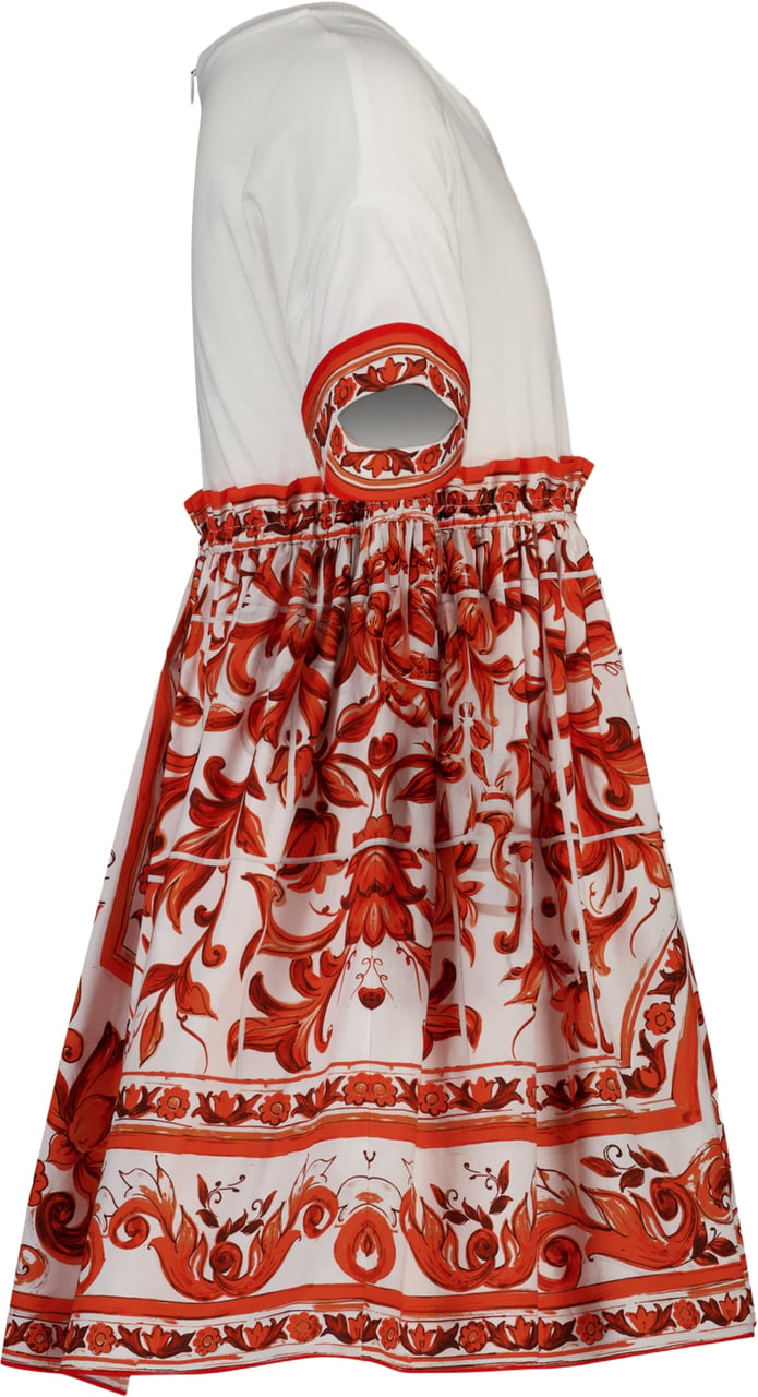 Dolce & Gabbana Kinder Meisjes Jurk In Oranje Oranje
