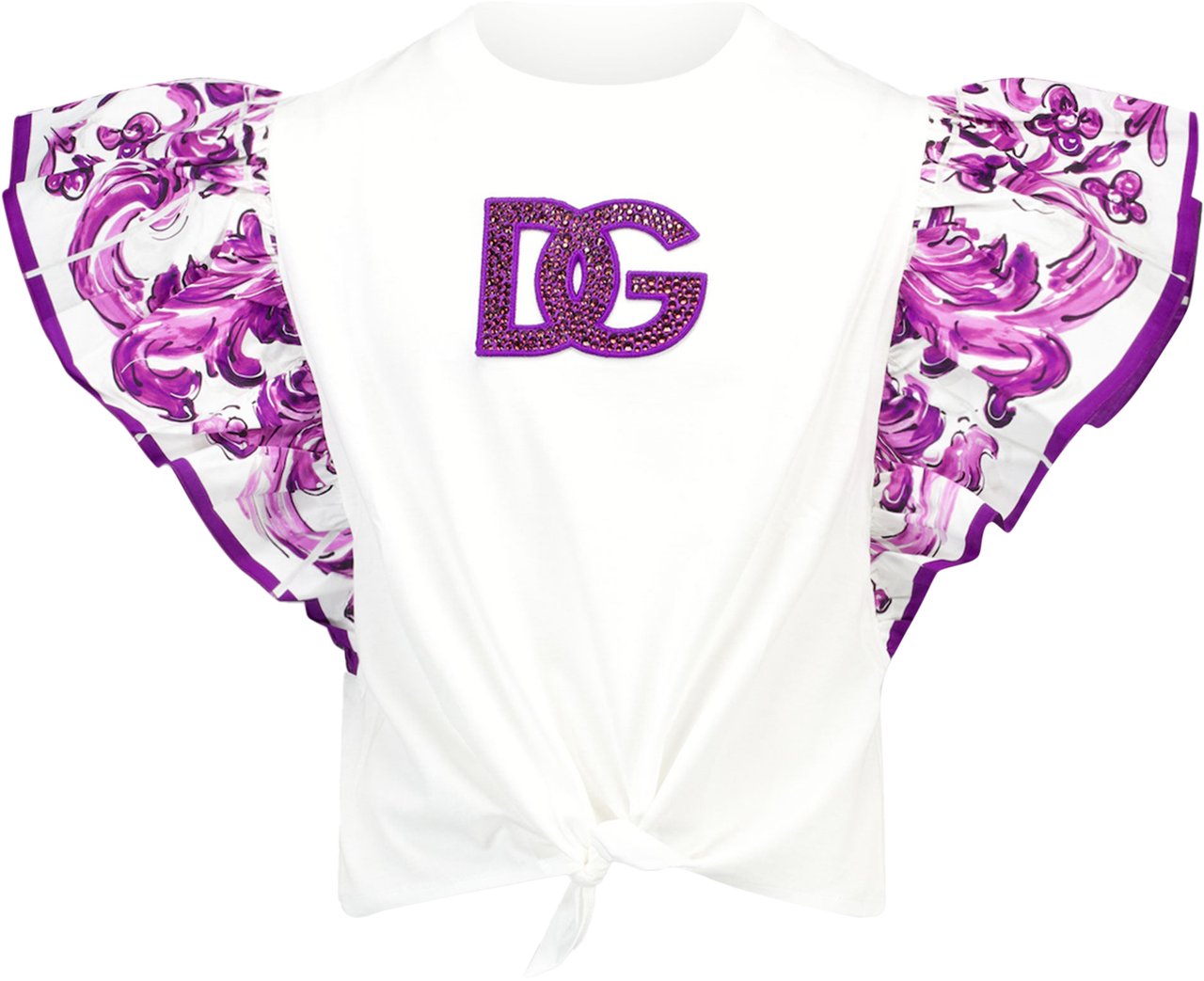 Dolce & Gabbana Dolce & Gabbana Kinder Meisjes T-Shirt In Wit Wit