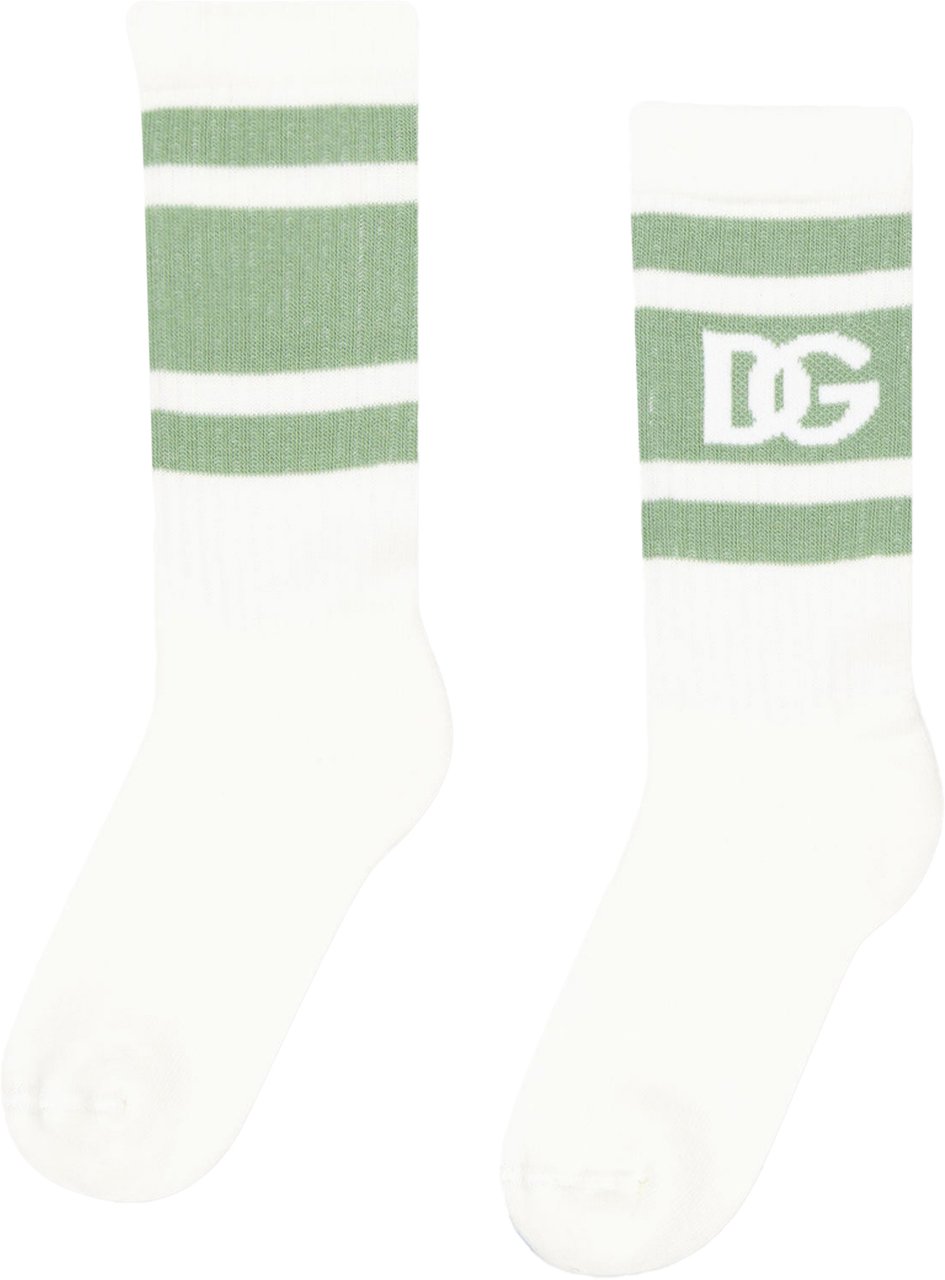 Dolce & Gabbana Dolce & Gabbana Kinder Unisex Sokken In Licht Roze Roze