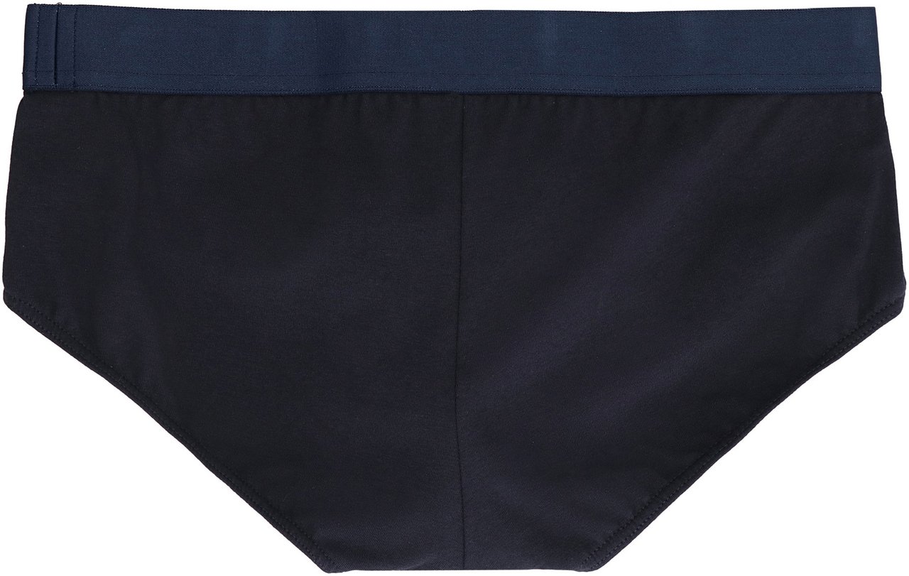 Dolce & Gabbana Brando logoed elastic band cotton briefs Blauw