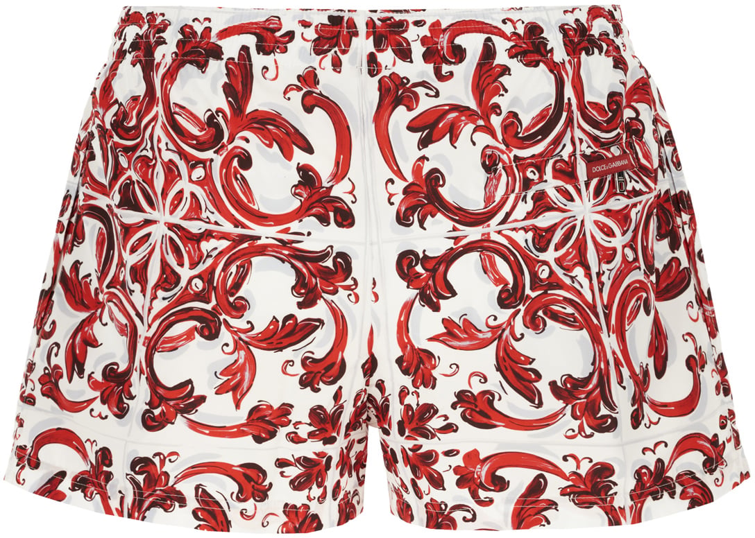 Dolce & Gabbana Dolce&gabbana Printed polyester swimming shorts Divers