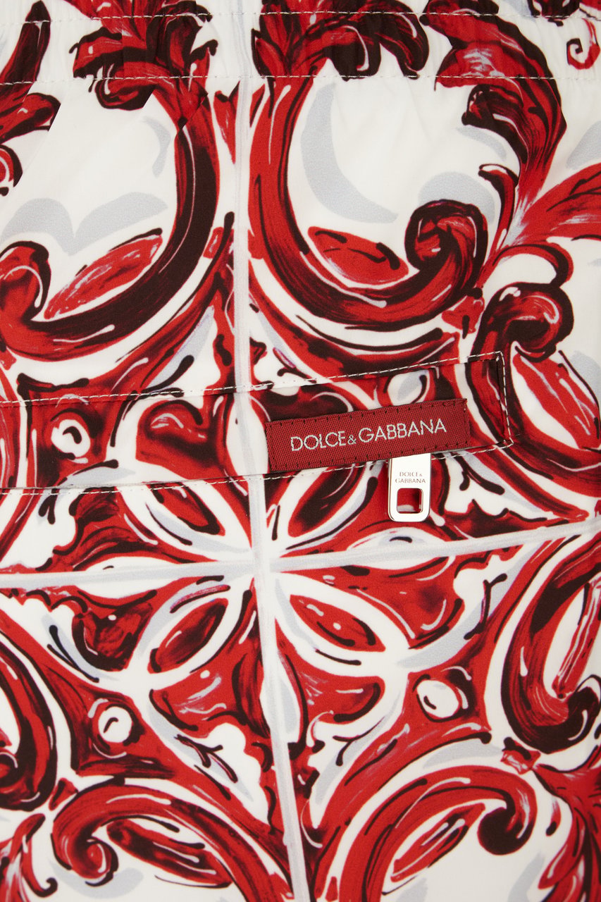Dolce & Gabbana Dolce&gabbana Printed polyester swimming shorts Divers