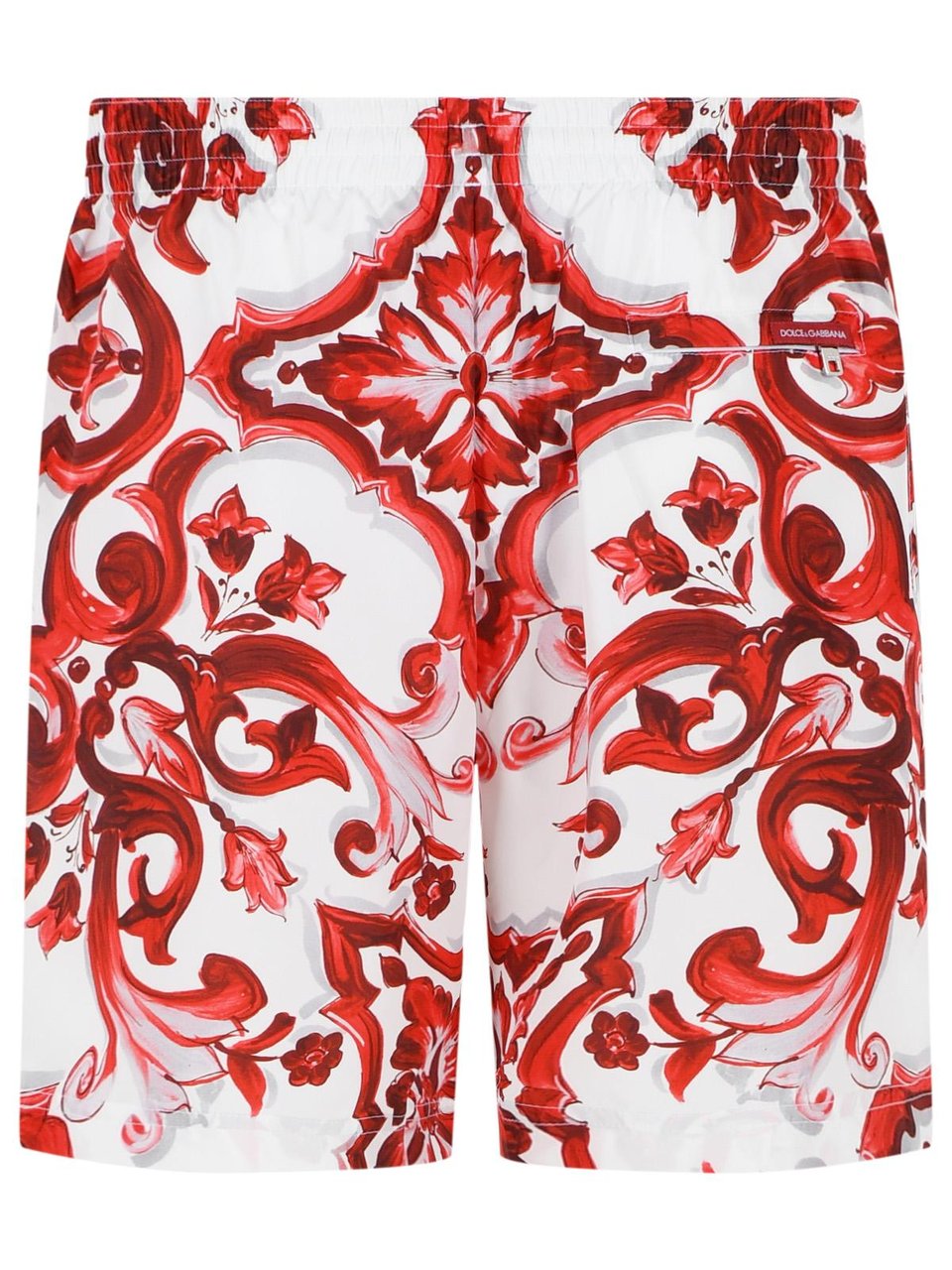 Dolce & Gabbana 'Maiolica' Print Polyester Medium Boxer Shorts Wit