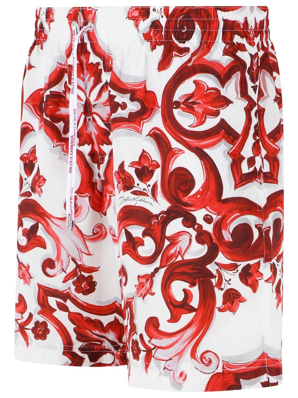 Dolce & Gabbana 'Maiolica' Print Polyester Medium Boxer Shorts Wit