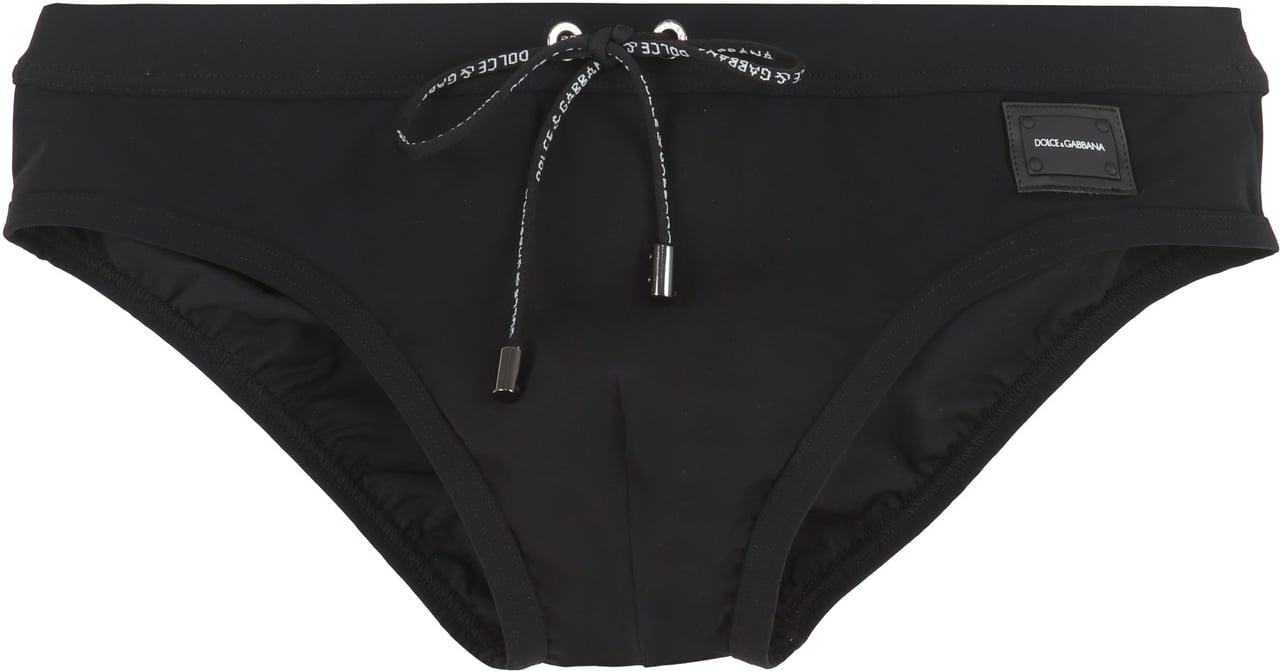 Dolce & Gabbana Logo swim briefs Zwart
