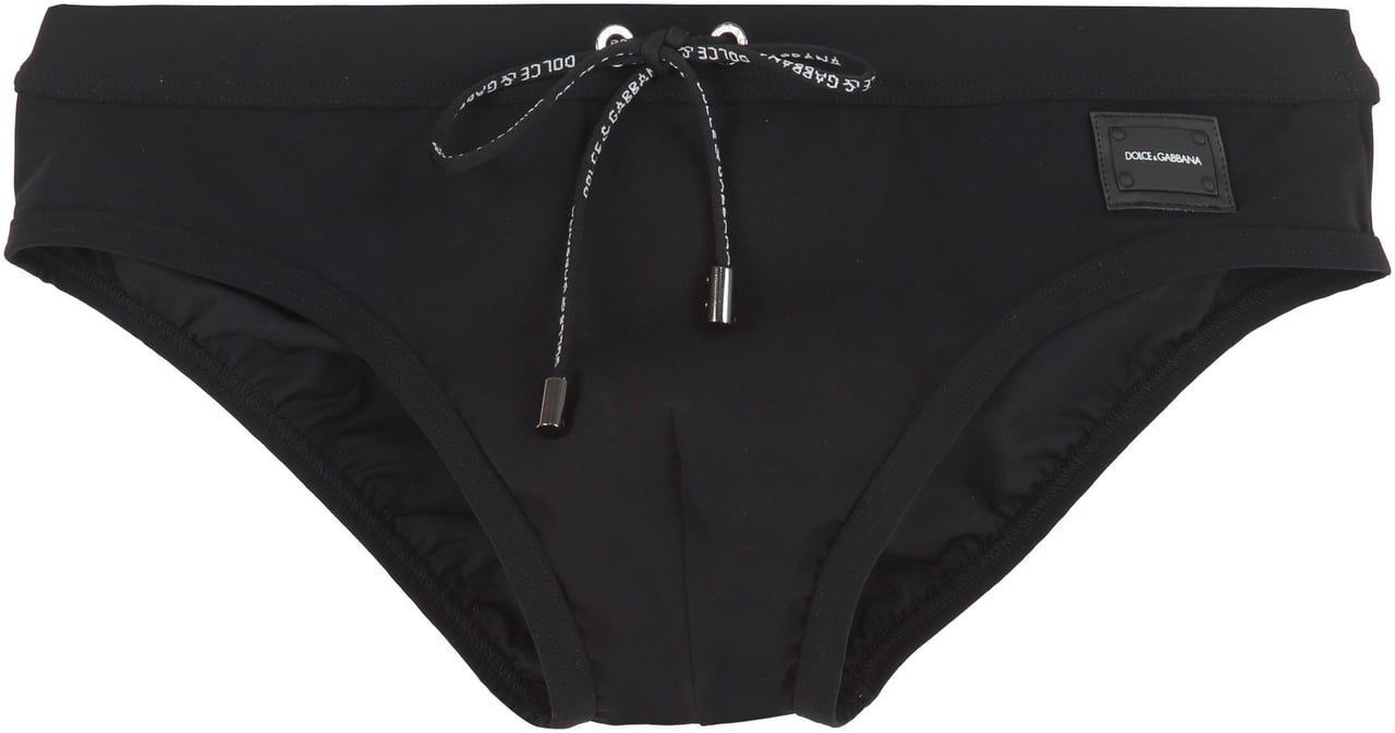 Dolce & Gabbana Logo swim briefs Zwart