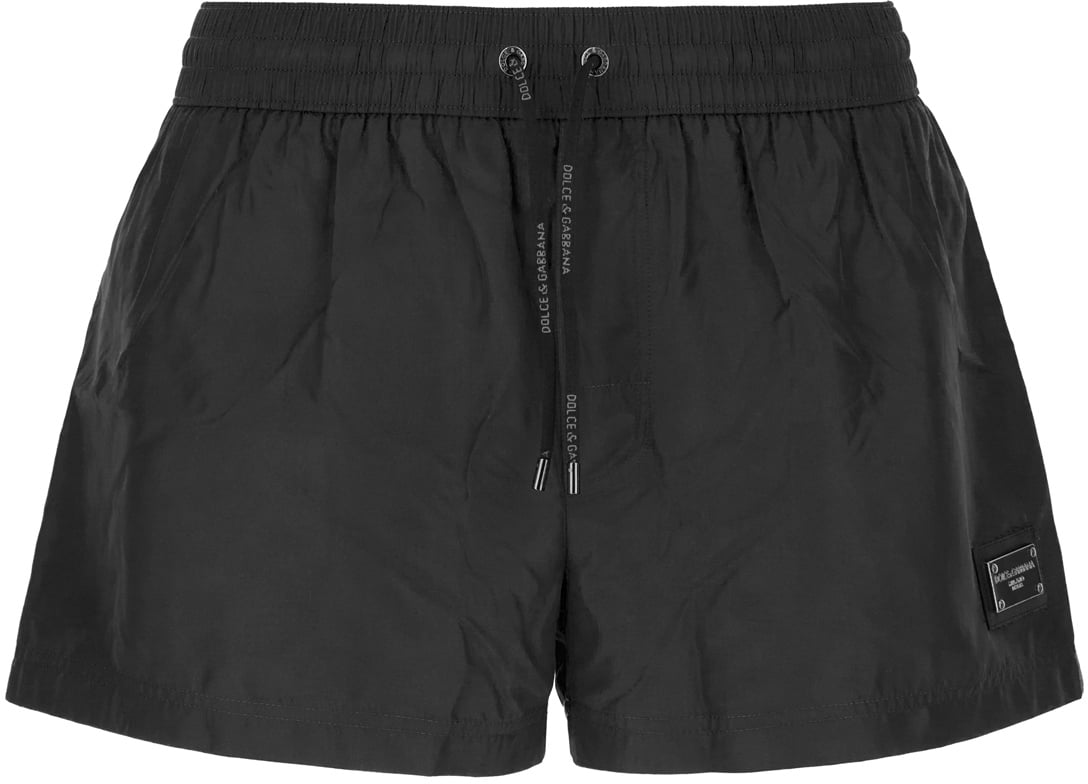 Dolce & Gabbana Dolce&gabbana Black polyester swimming shorts Zwart