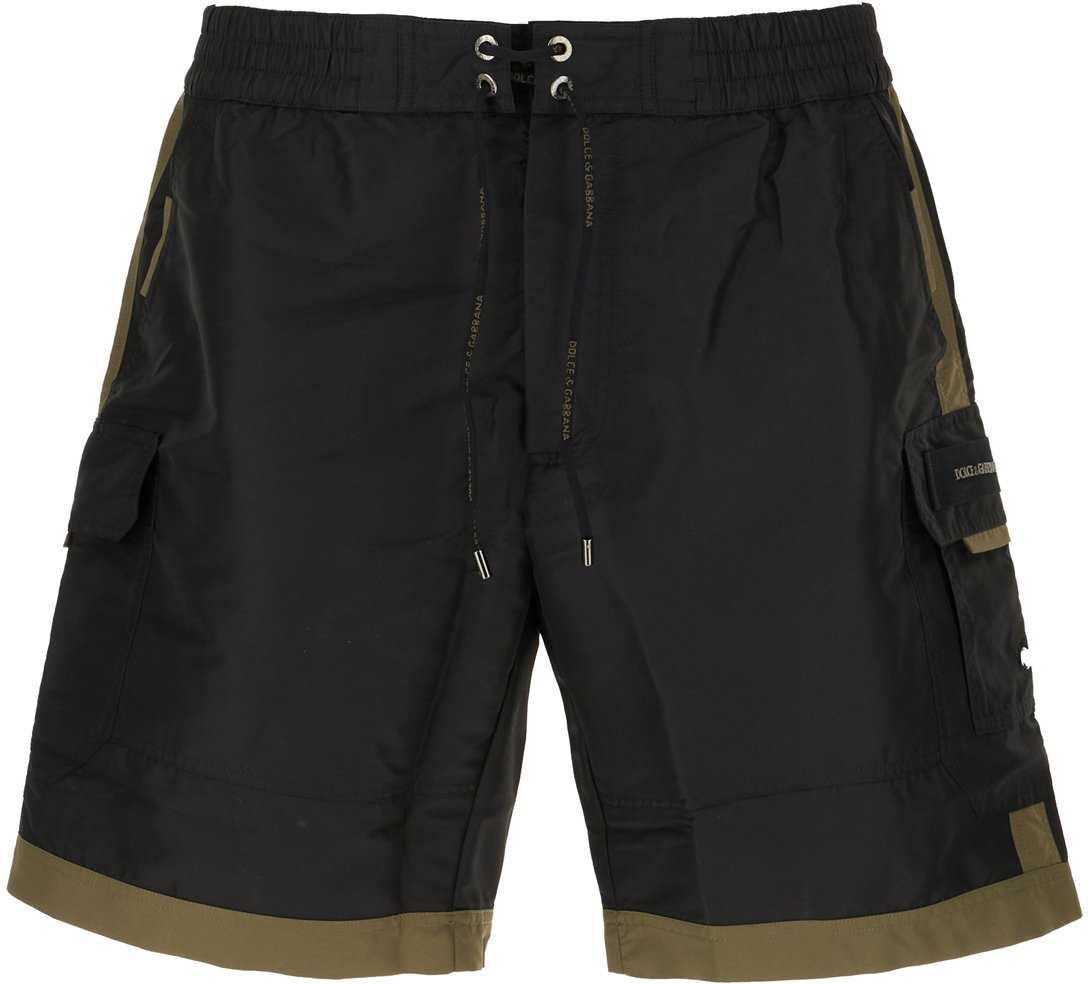 Dolce & Gabbana Dolce&gabbana Black polyester swimming shorts Zwart