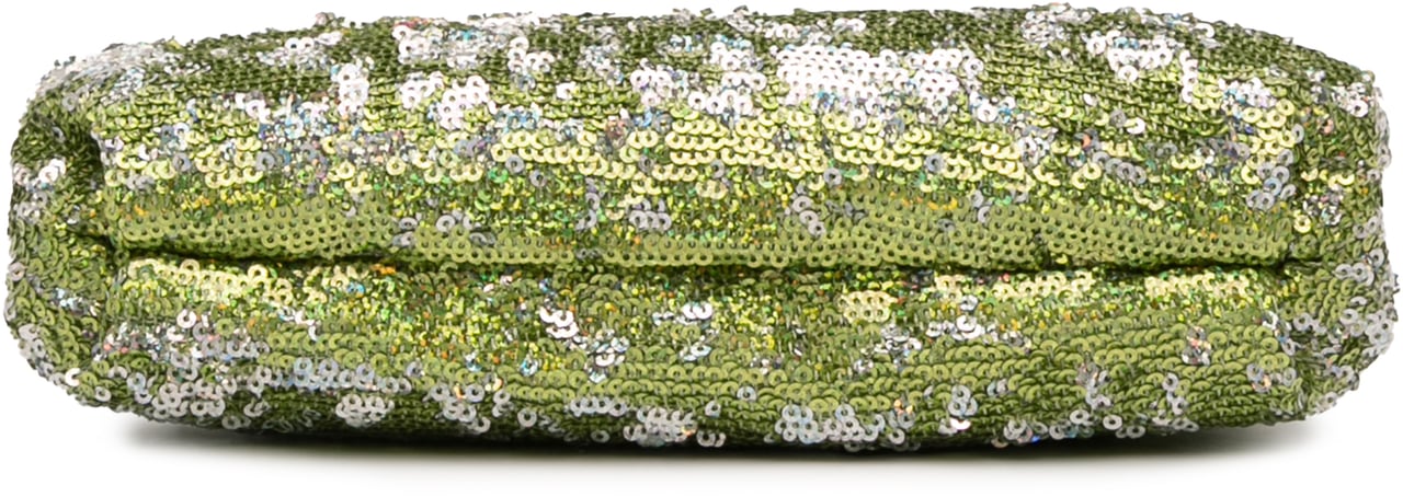 Dolce & Gabbana Sequined Frame Clutch Groen