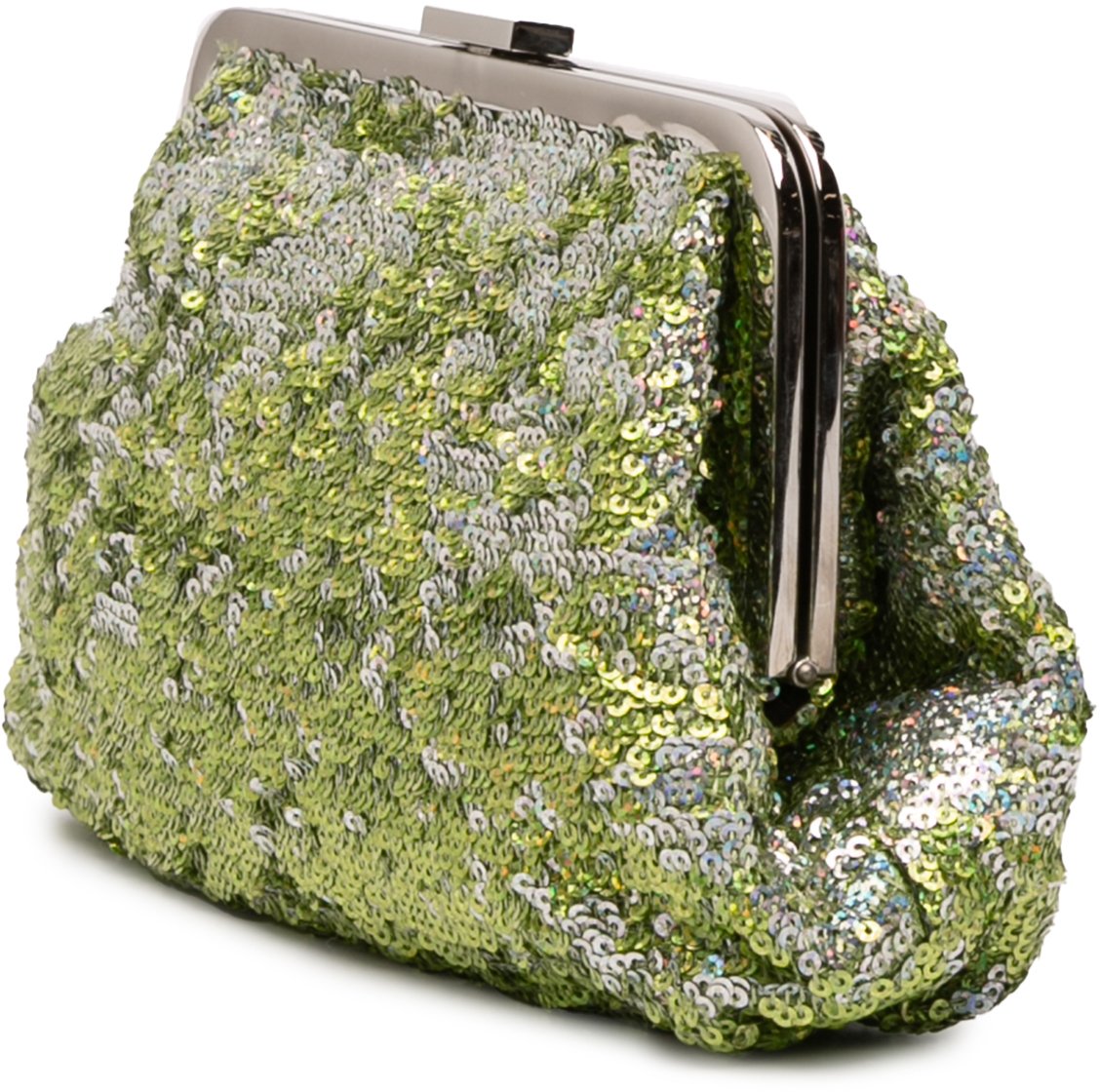 Dolce & Gabbana Sequined Frame Clutch Groen