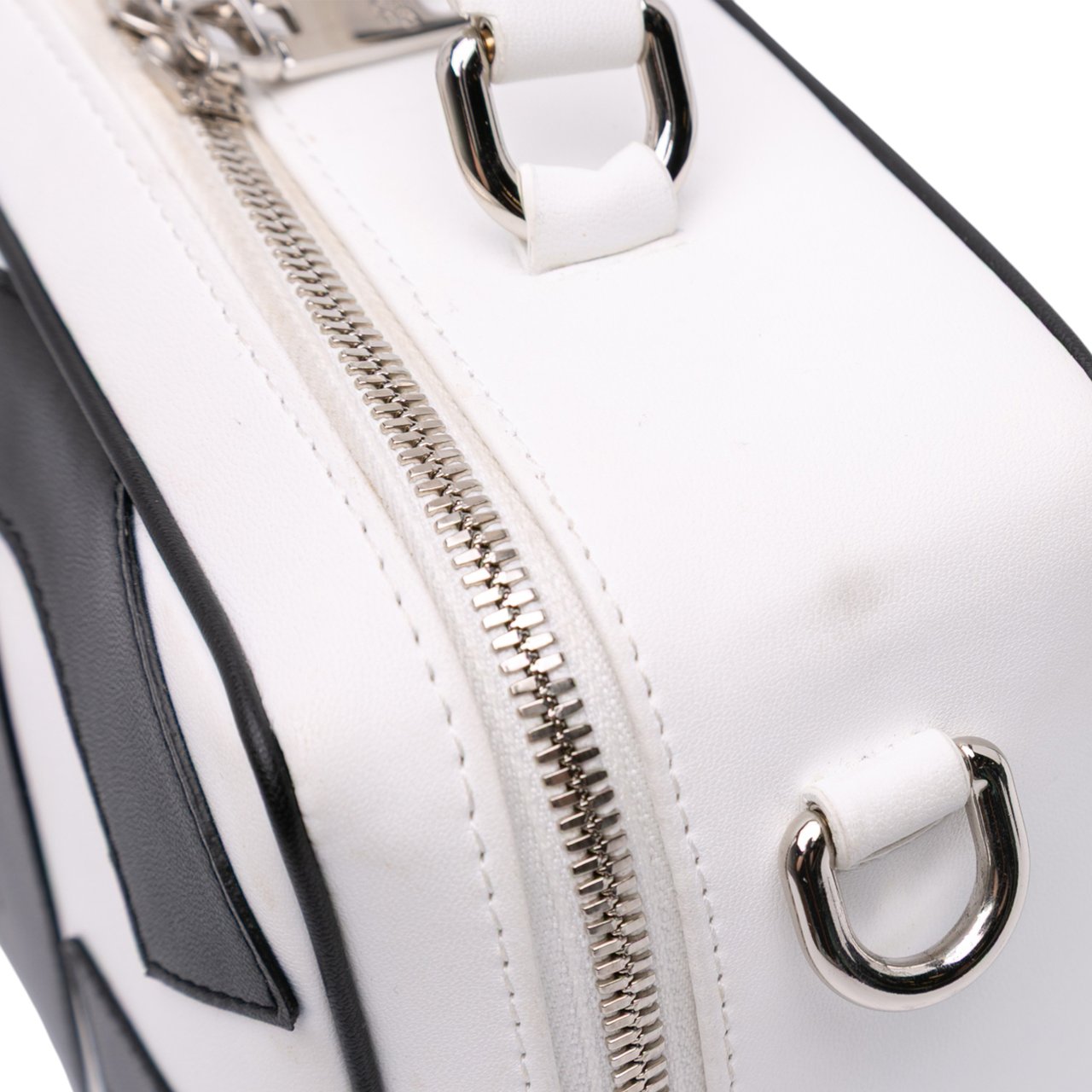 Dolce & Gabbana Leather DG Logo Satchel Wit