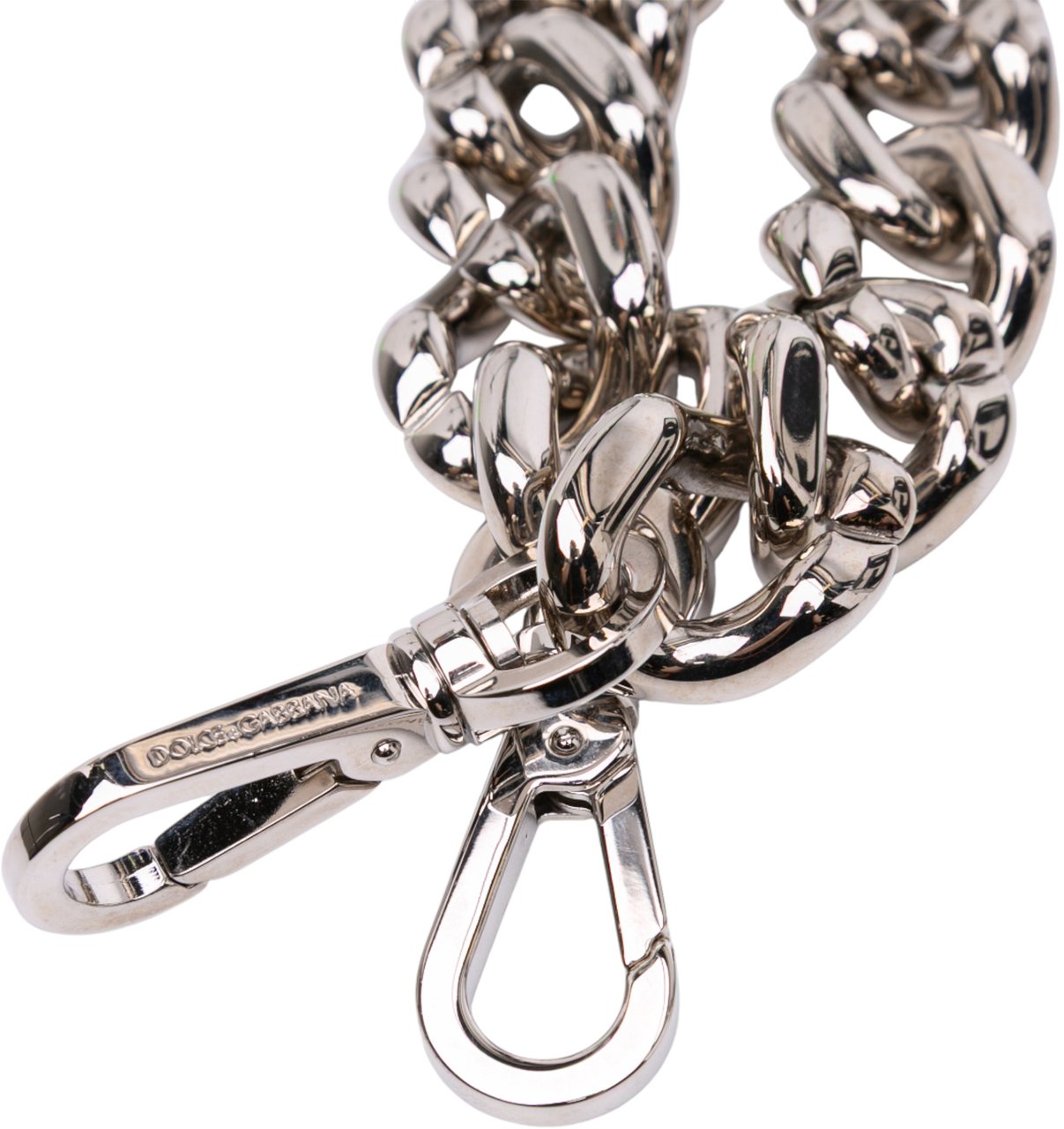 Dolce & Gabbana Leather DG Logo Satchel Wit