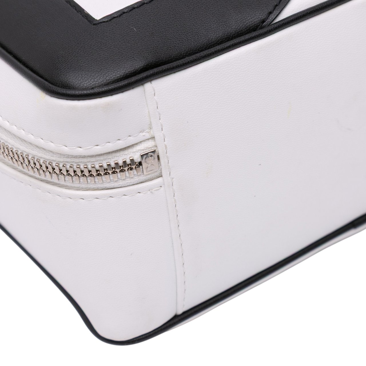 Dolce & Gabbana Leather DG Logo Satchel Wit