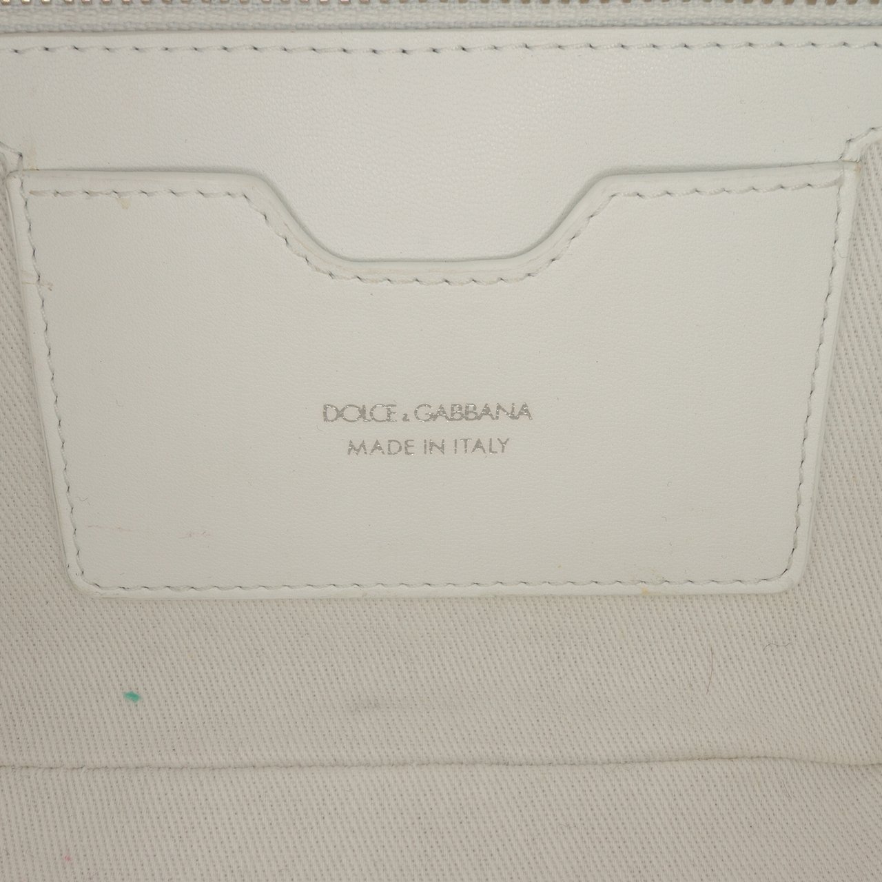 Dolce & Gabbana Leather DG Logo Satchel Wit
