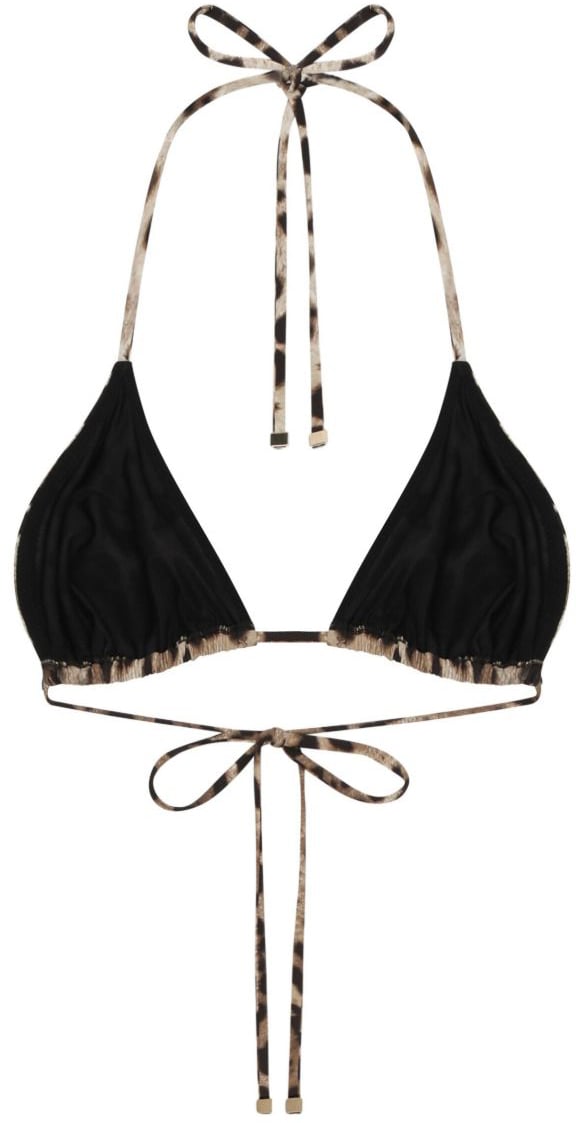 Dolce & Gabbana Sea Clothing Leopard Print Beige