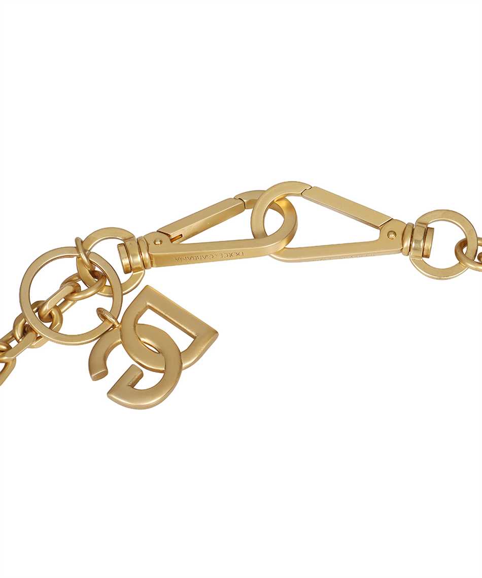 Dolce & Gabbana Logo detail brass cuff bracelet Goud