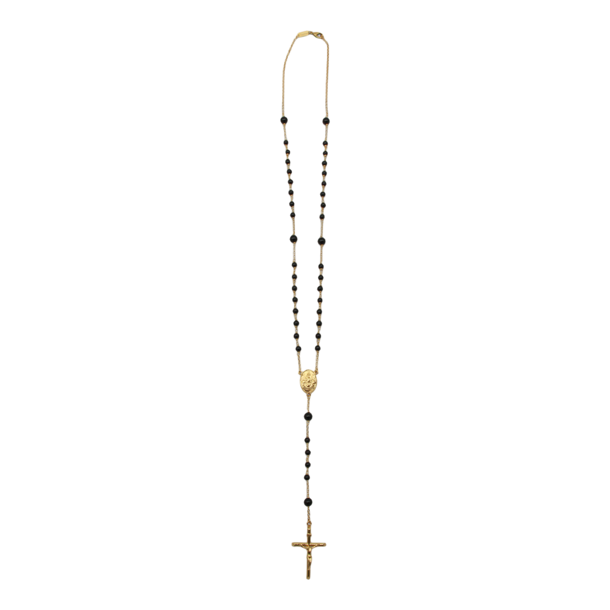 Dolce & Gabbana Gold Crucifix Pendant Long Necklace Rood
