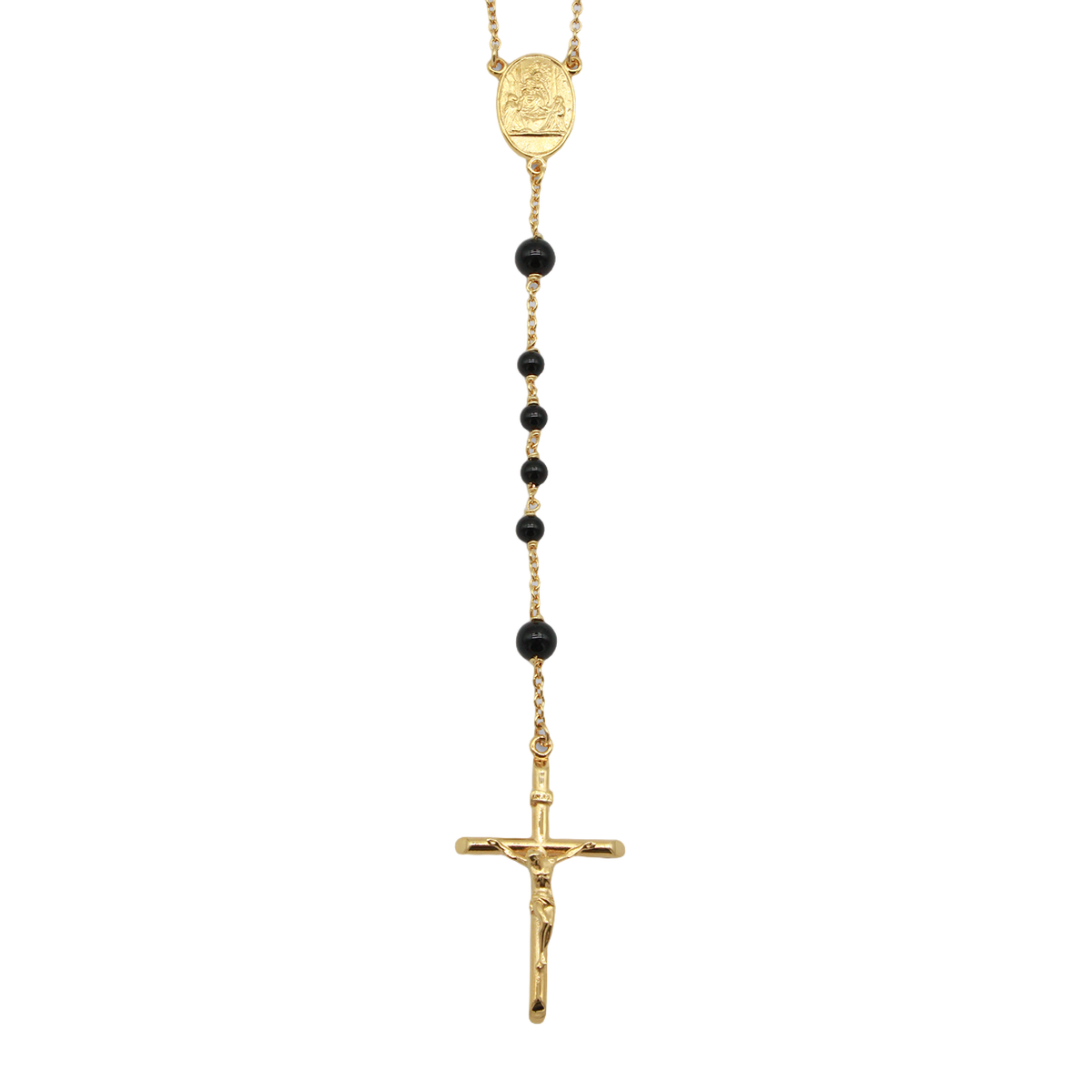 Dolce & Gabbana Gold Crucifix Pendant Long Necklace Rood