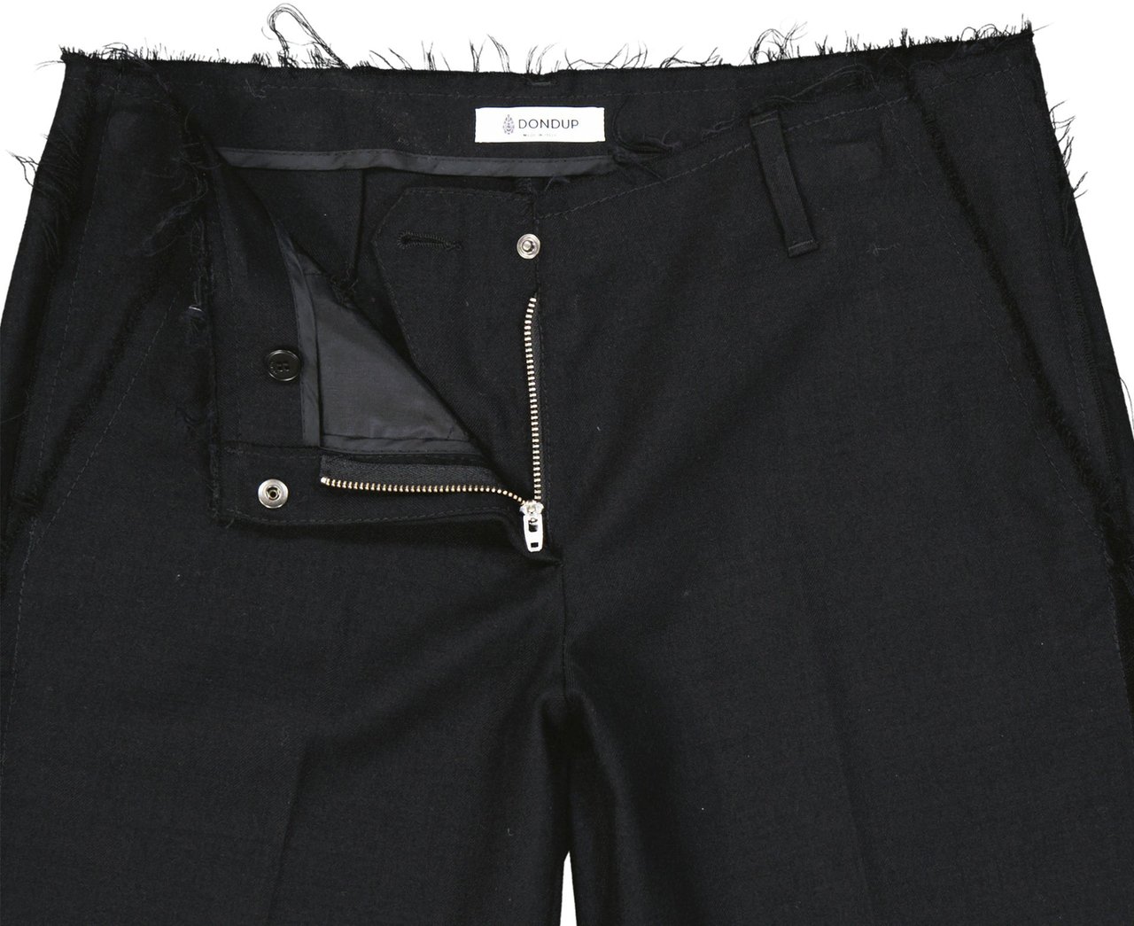 Dondup Dondup Virgin Wool Shorts Zwart