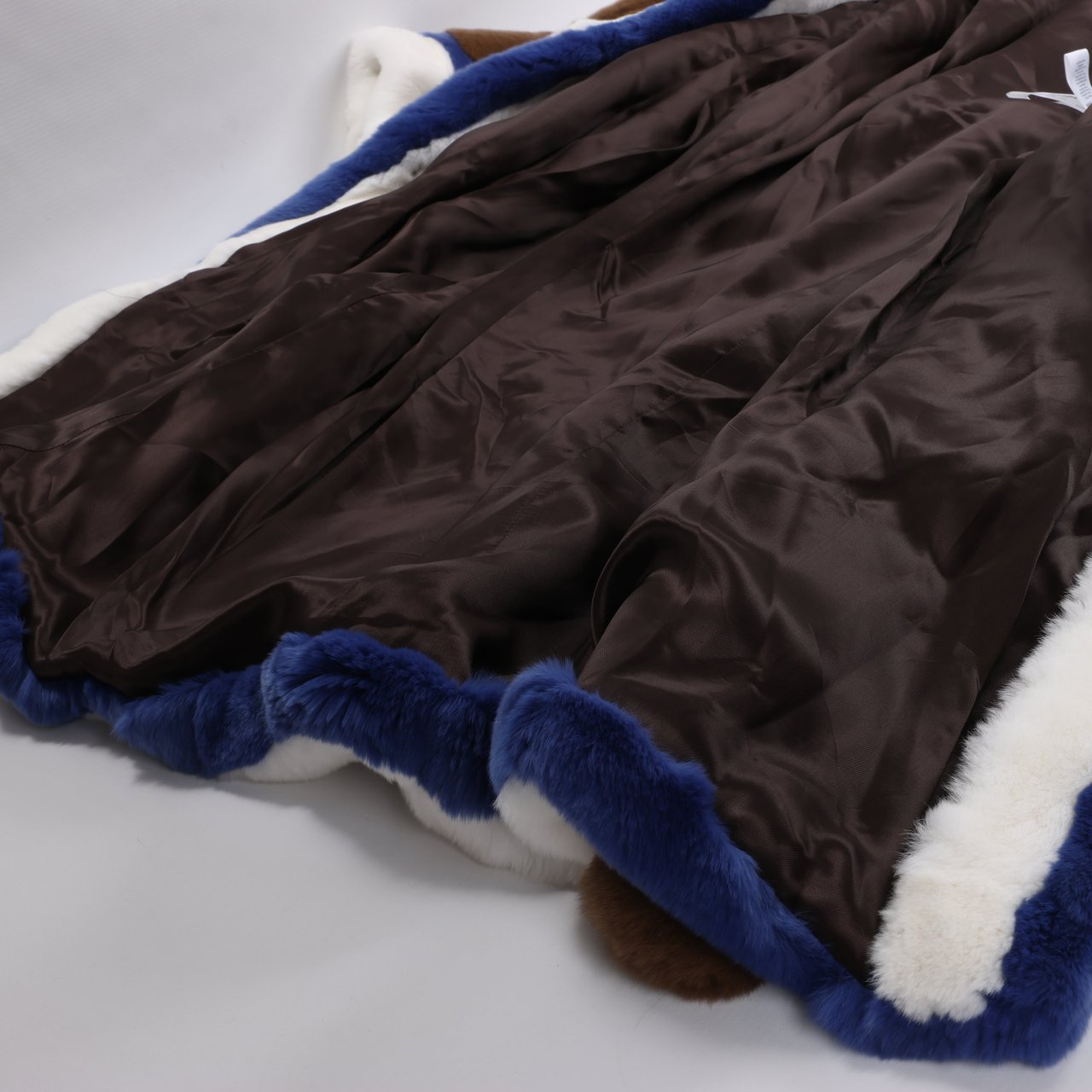 Dondup DONDUP Lapin Fur Coat in Brown, Size 42 Bruin