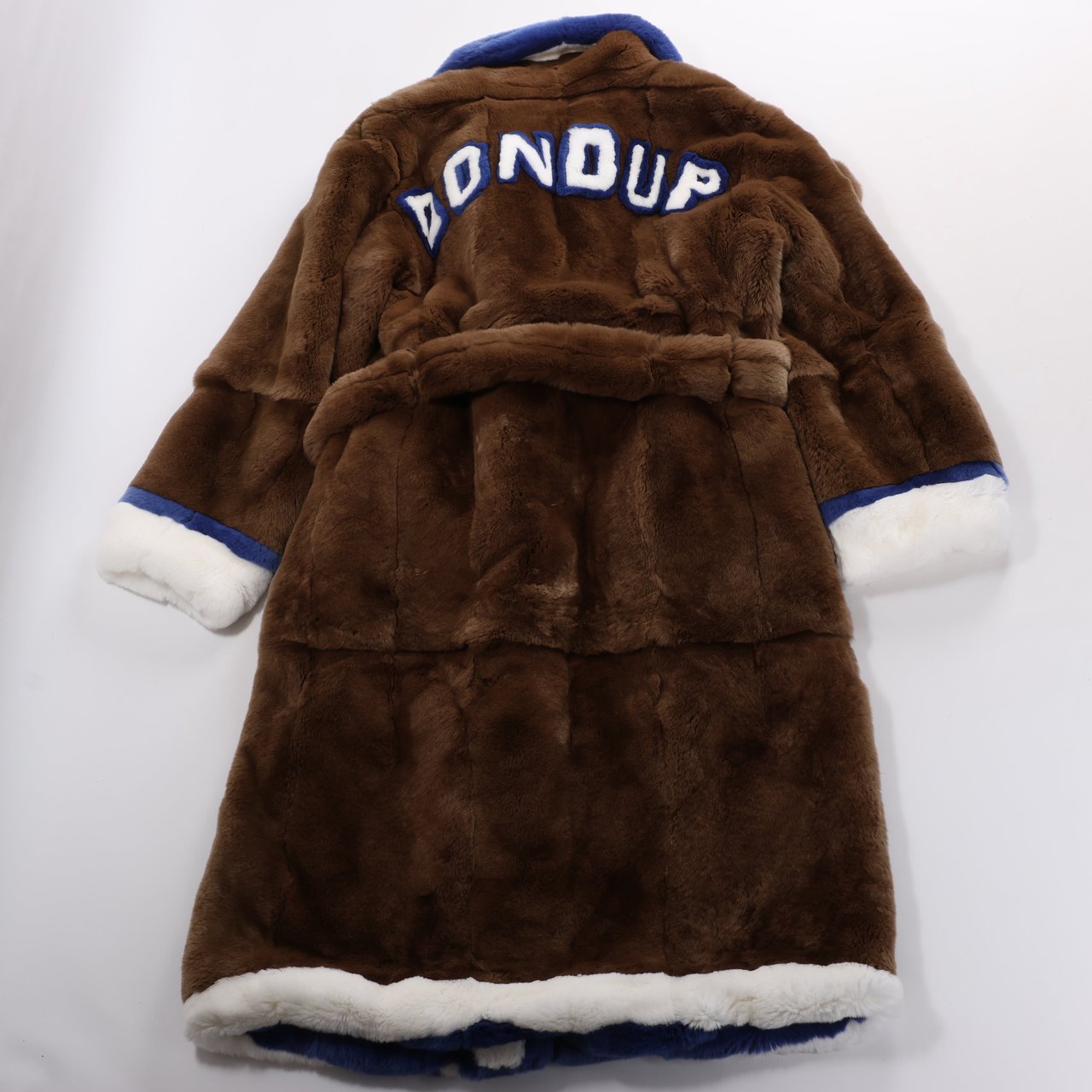 Dondup DONDUP Lapin Fur Coat in Brown, Size 42 Bruin