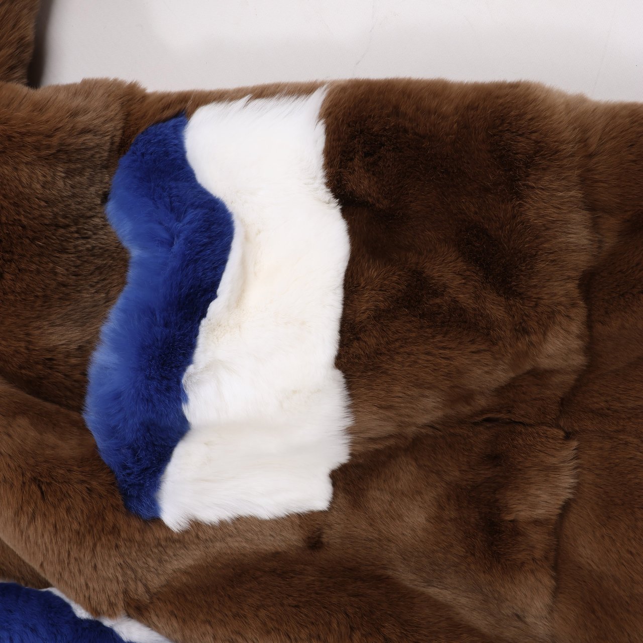 Dondup DONDUP Lapin Fur Coat in Brown, Size 42 Bruin