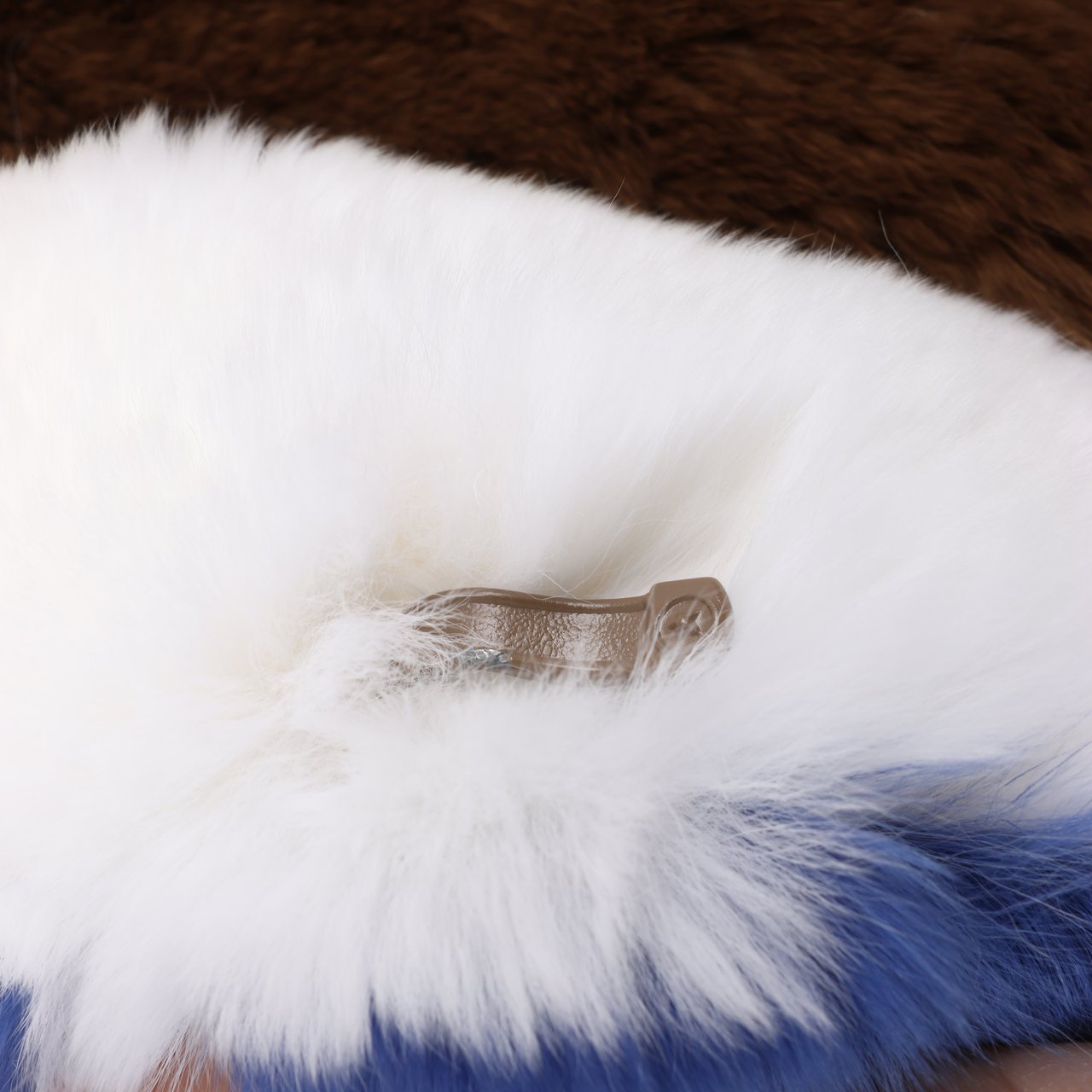 Dondup DONDUP Lapin Fur Coat in Brown, Size 42 Bruin