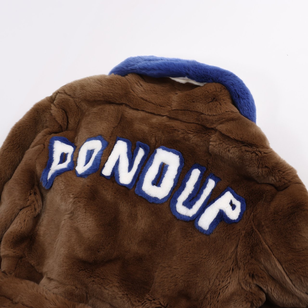 Dondup DONDUP Lapin Fur Coat in Brown, Size 42 Bruin