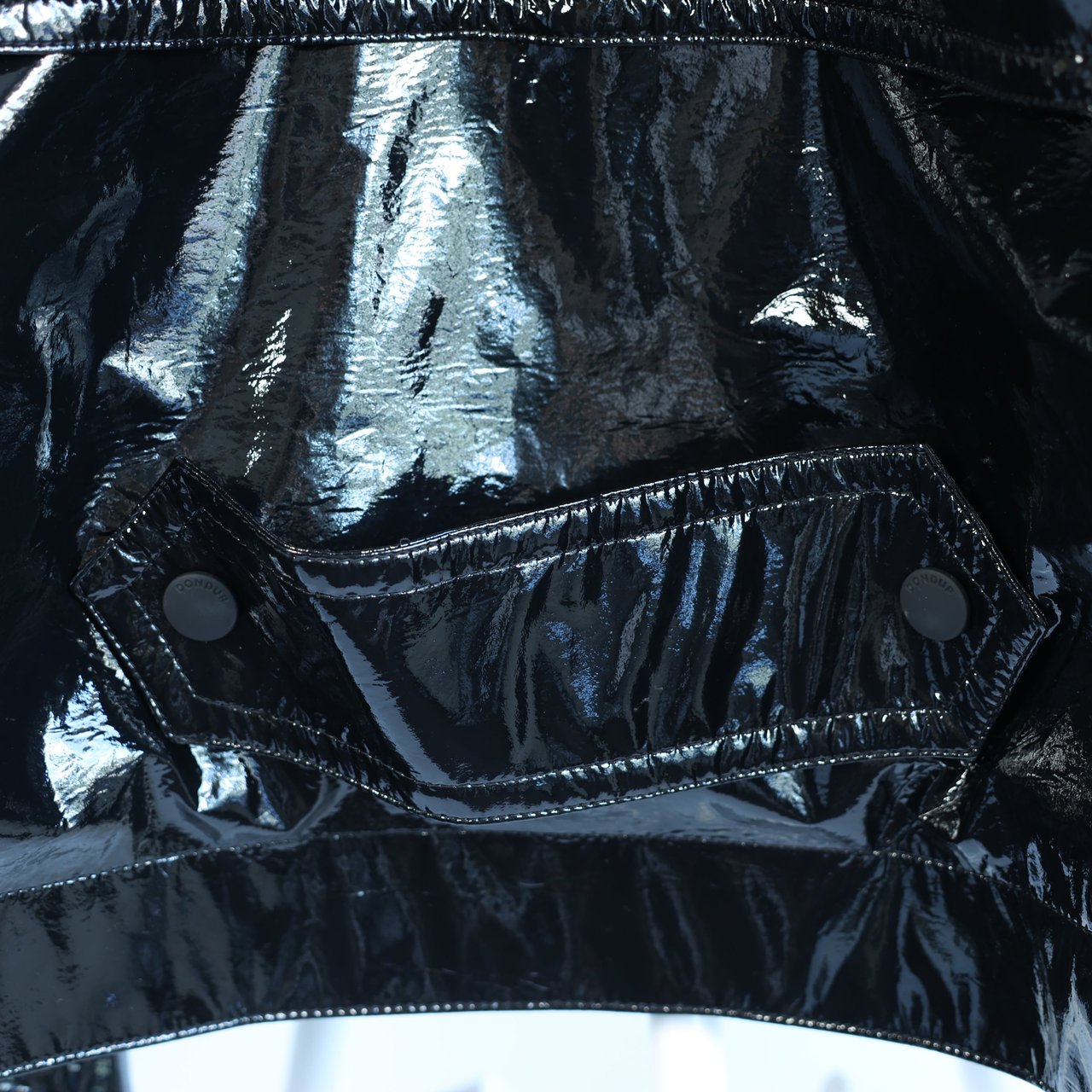 Dondup Dondup Glossy Jacket in Black, 42 IT Bruin