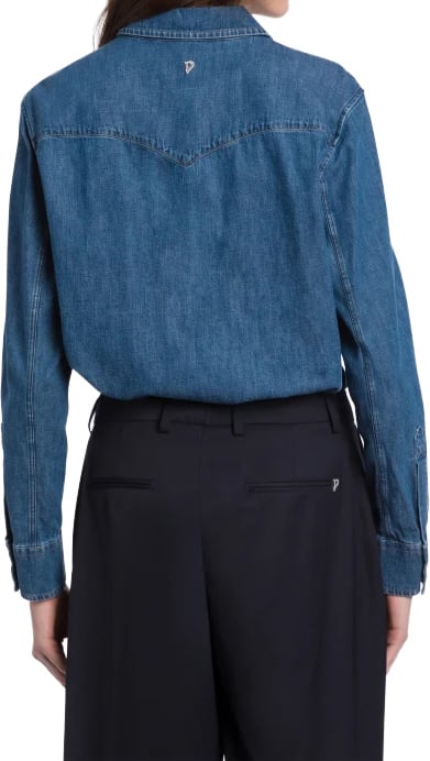 Dondup Shirts Denim Blauw