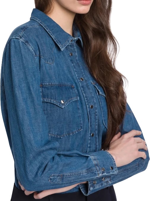 Dondup Shirts Denim Blauw