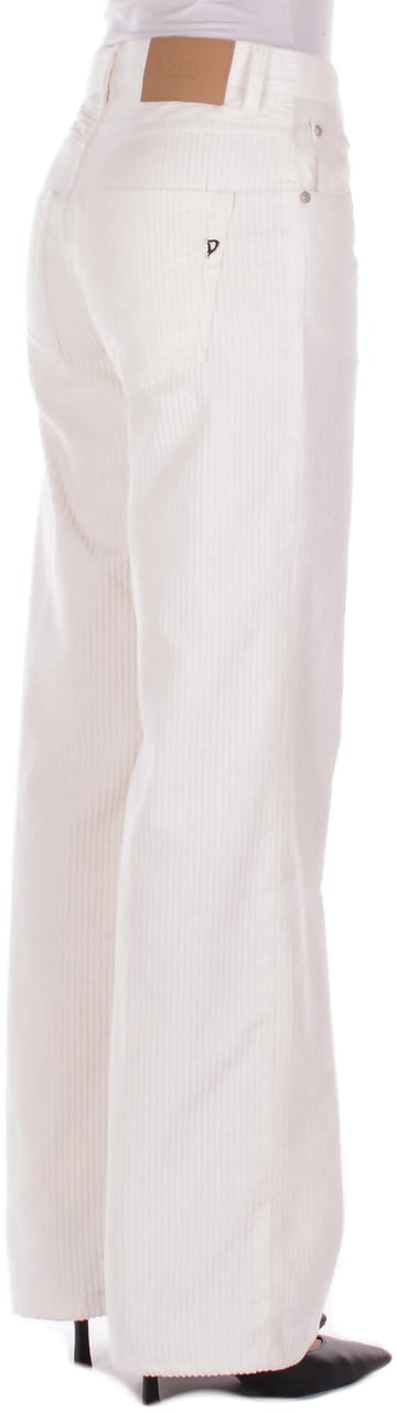 Dondup Trousers Cream Wit