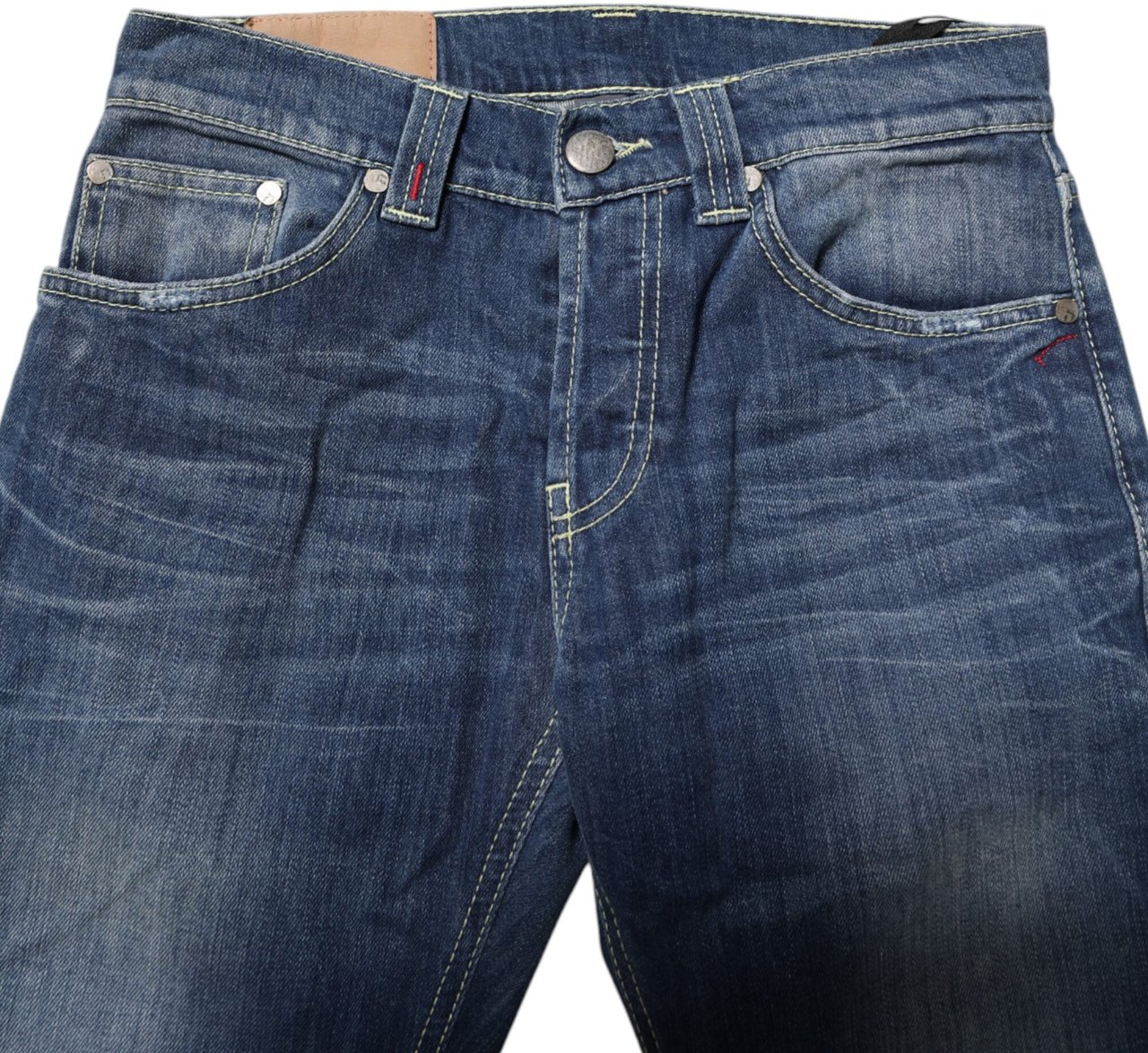 Dondup Blue Washed Skinny Fit Casual Men Denim Jeans Blauw