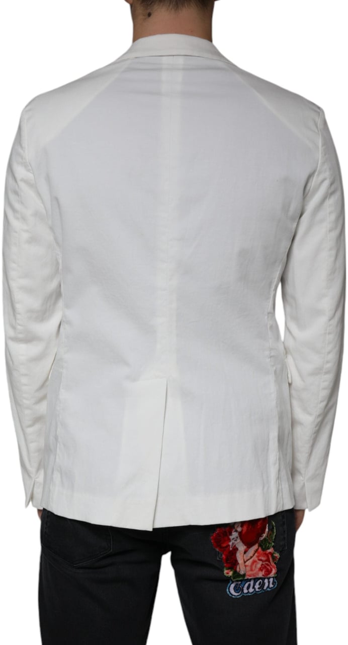 Dondup White Single Breasted One Button Dress Formal Blazer Wit