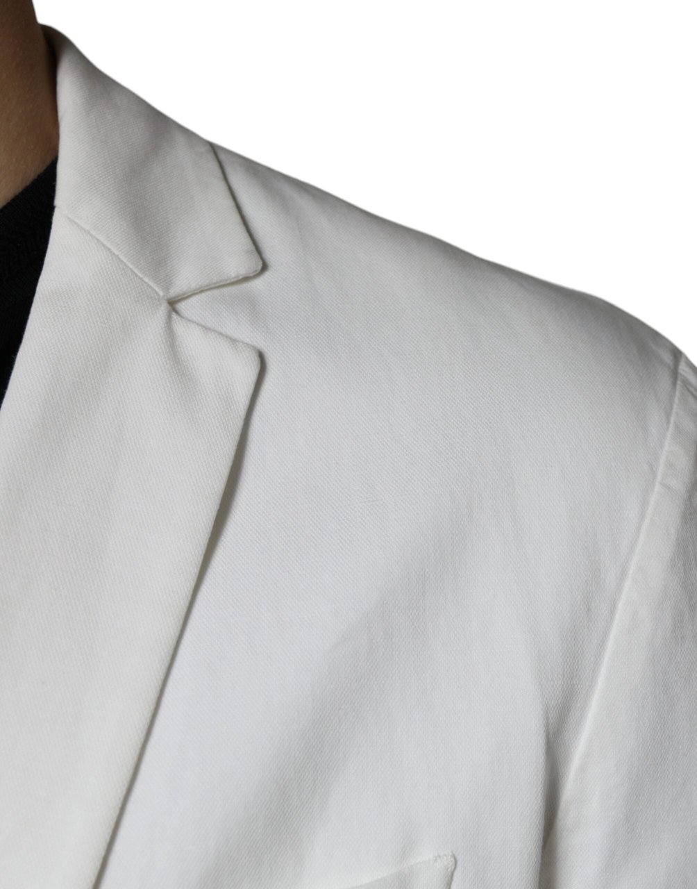 Dondup White Single Breasted One Button Dress Formal Blazer Wit