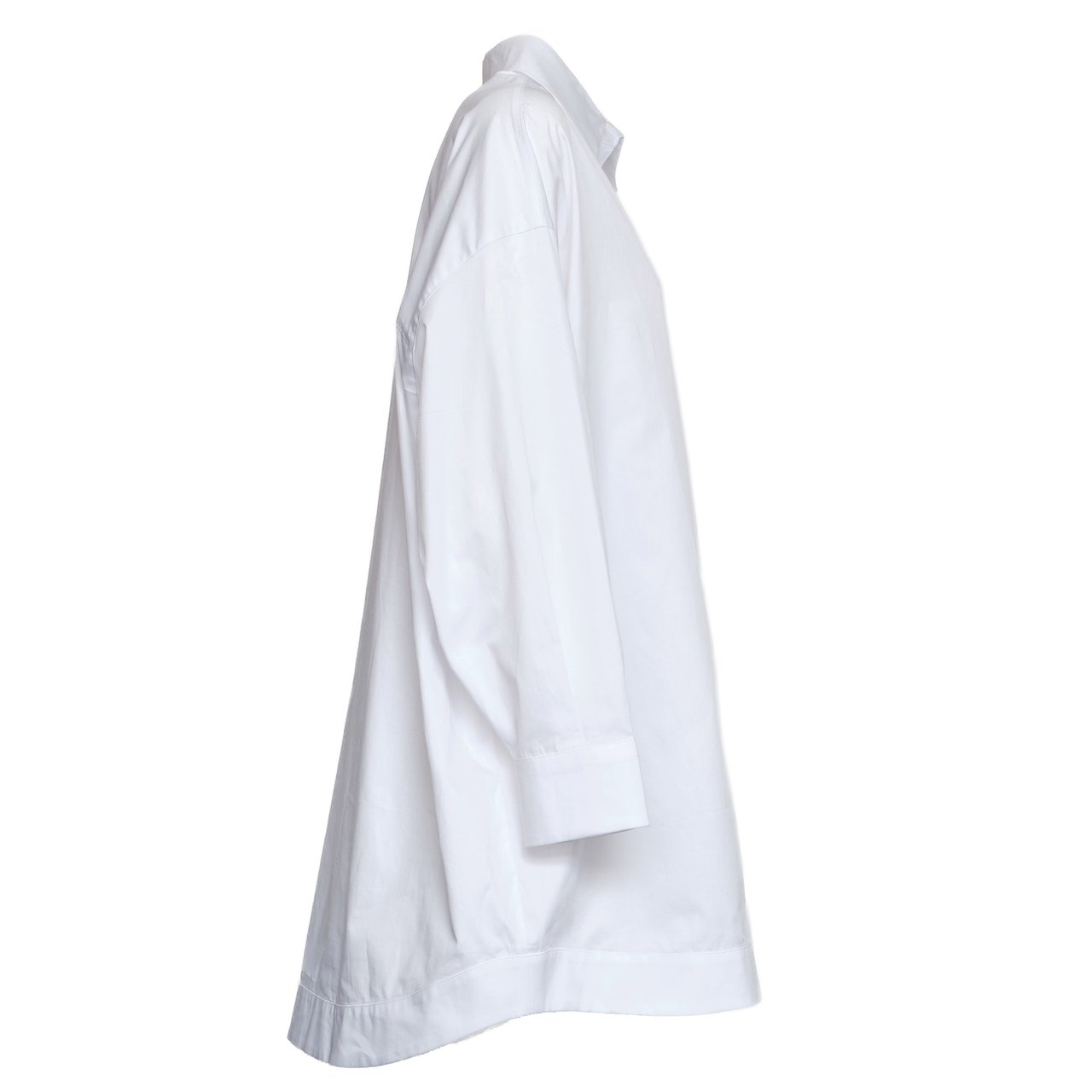 Dondup V-Neck Long-Sleeve Shirt Dress Wit