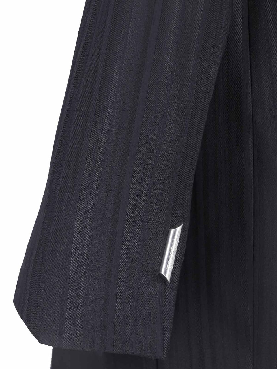 Dondup Black Virgin Wool-Blend Robe-Manteau Mini Dress Zwart