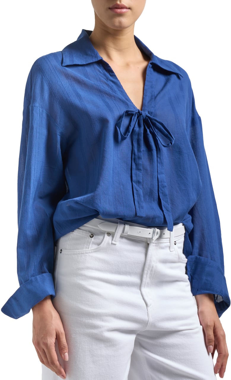 Dondup Shirts Blue Blauw