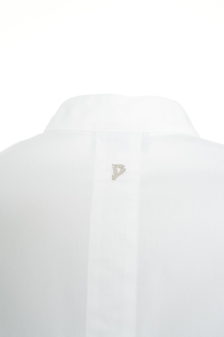 Dondup Mandarin collar blouse Wit