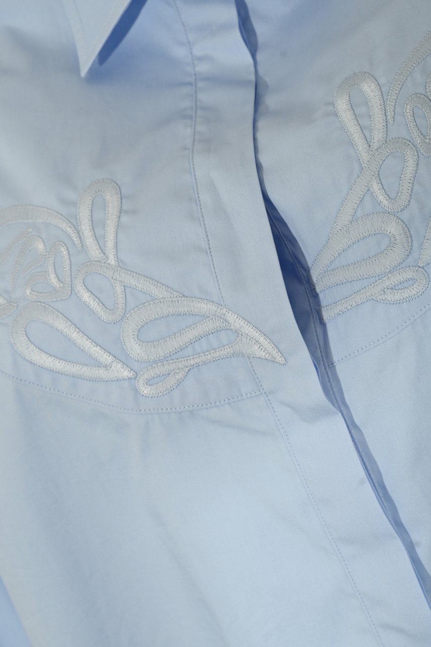 Dondup Shirts Clear Blue Blauw