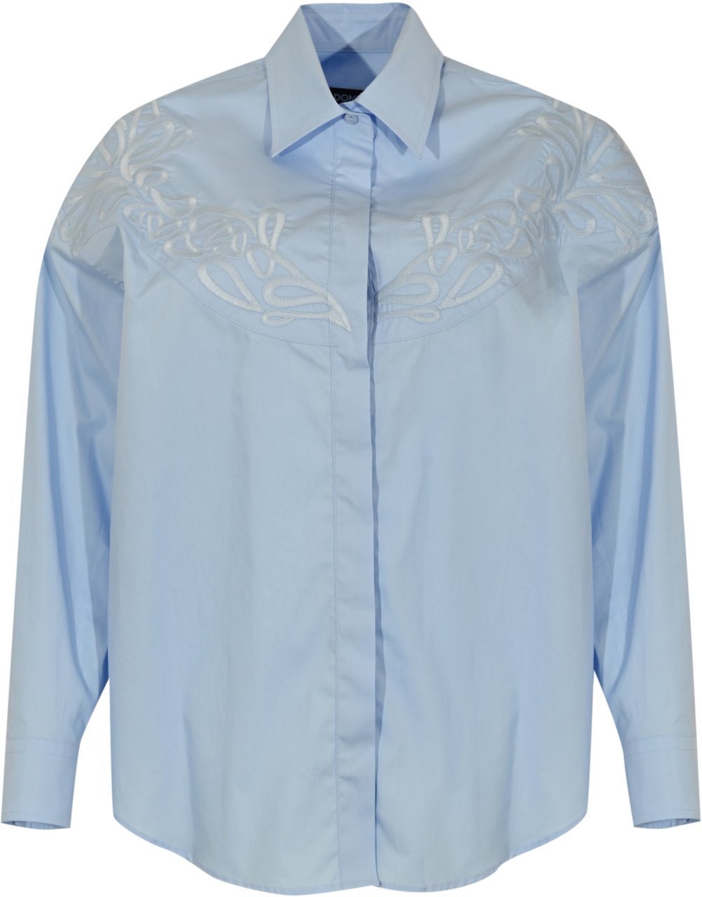 Dondup Shirts Clear Blue Blauw