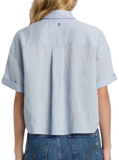 Dondup Shirts Light Blue Blauw