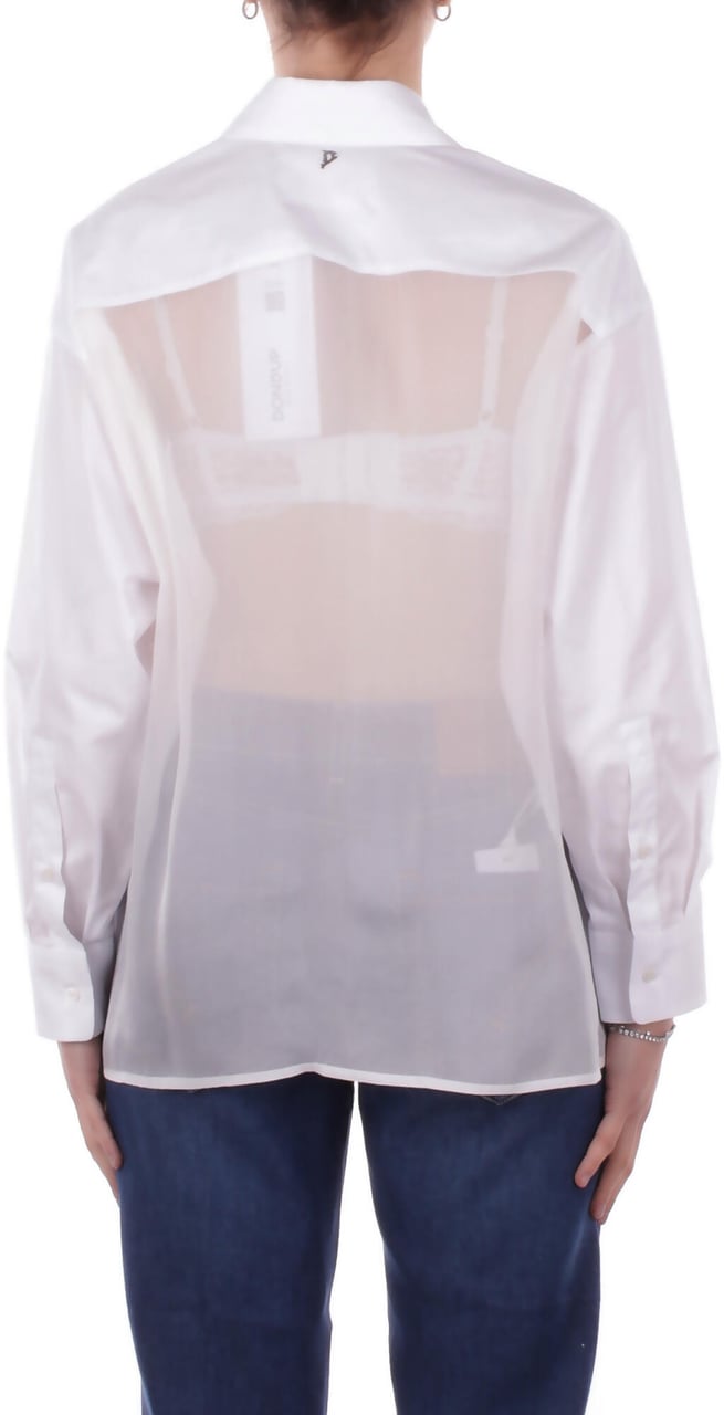 Dondup Shirts Bianco Wit