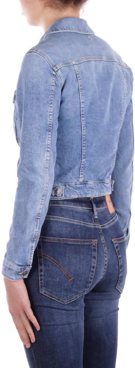 Dondup Coats Denim Blauw