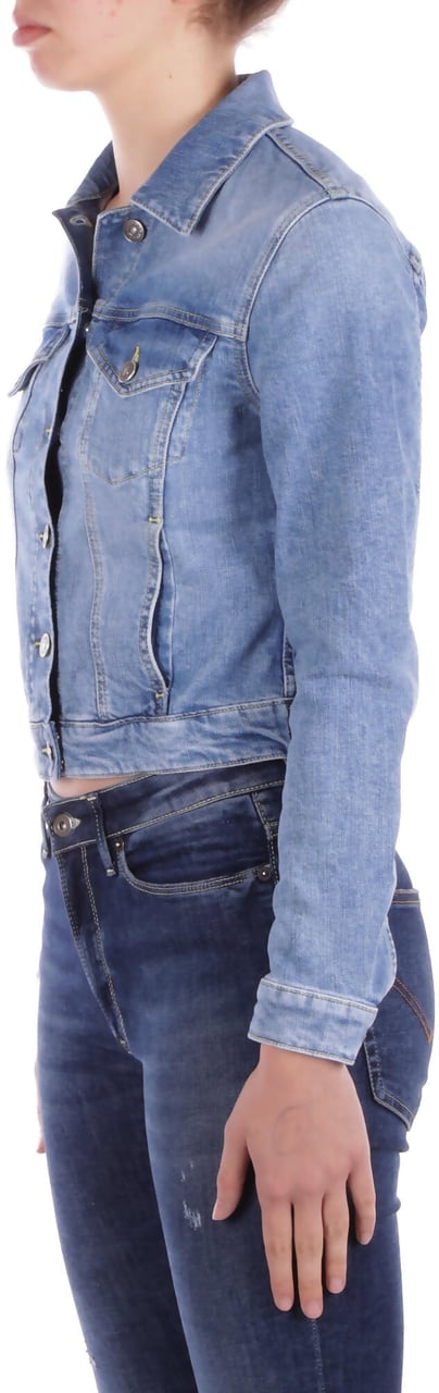 Dondup Coats Denim Blauw