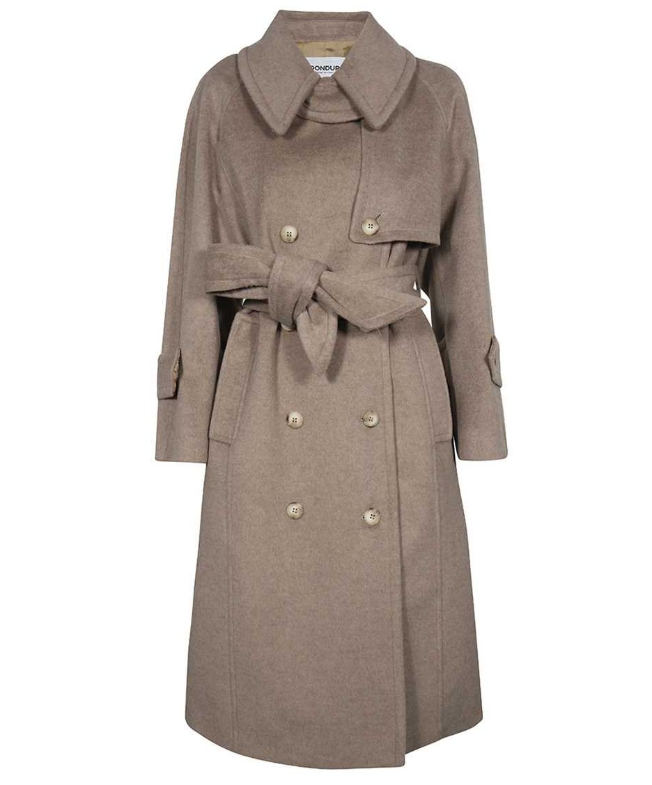 Dondup Double-breasted wool coat Beige