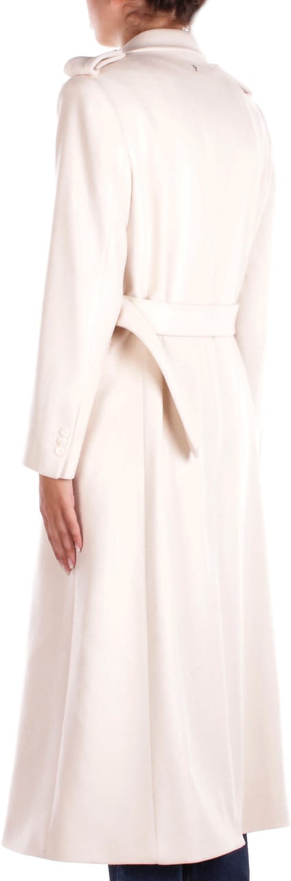 Dondup Coats Cream Wit