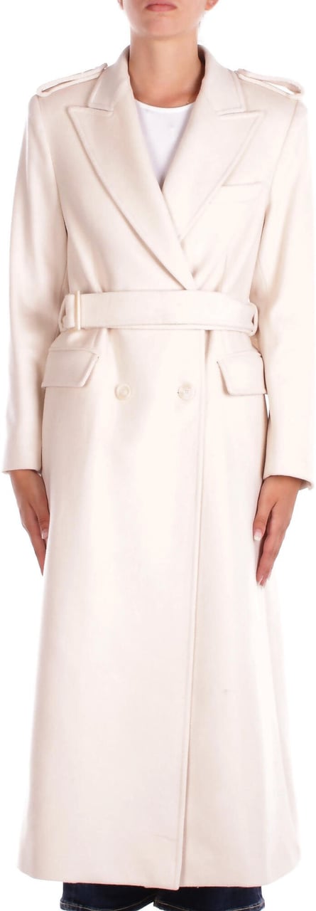 Dondup Coats Cream Wit